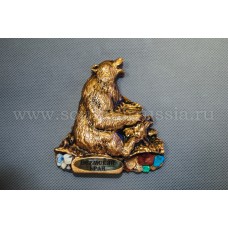 Сувенир магнит "Медведь" Пермский край"